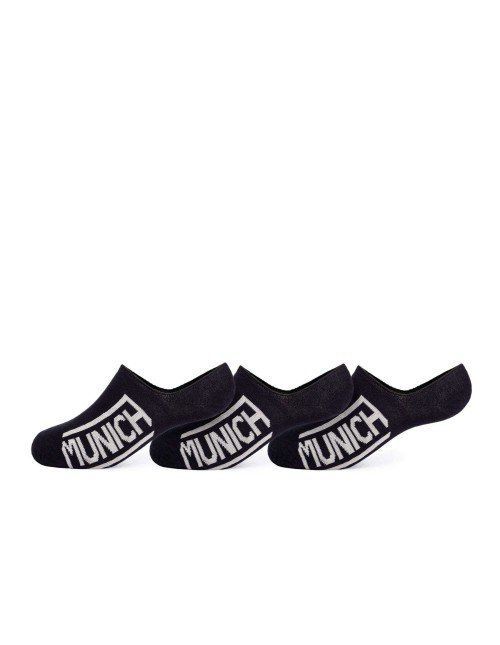INVISIBLE SOCKS BLACK/WHITE PACK 3